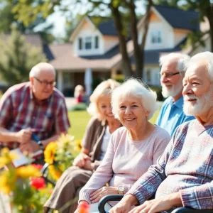 Seniors enjoying the Golden Age Retirement Village