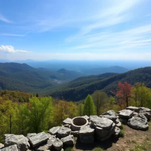 Scenic view of the Great Smoky Mountains with lush greenery.