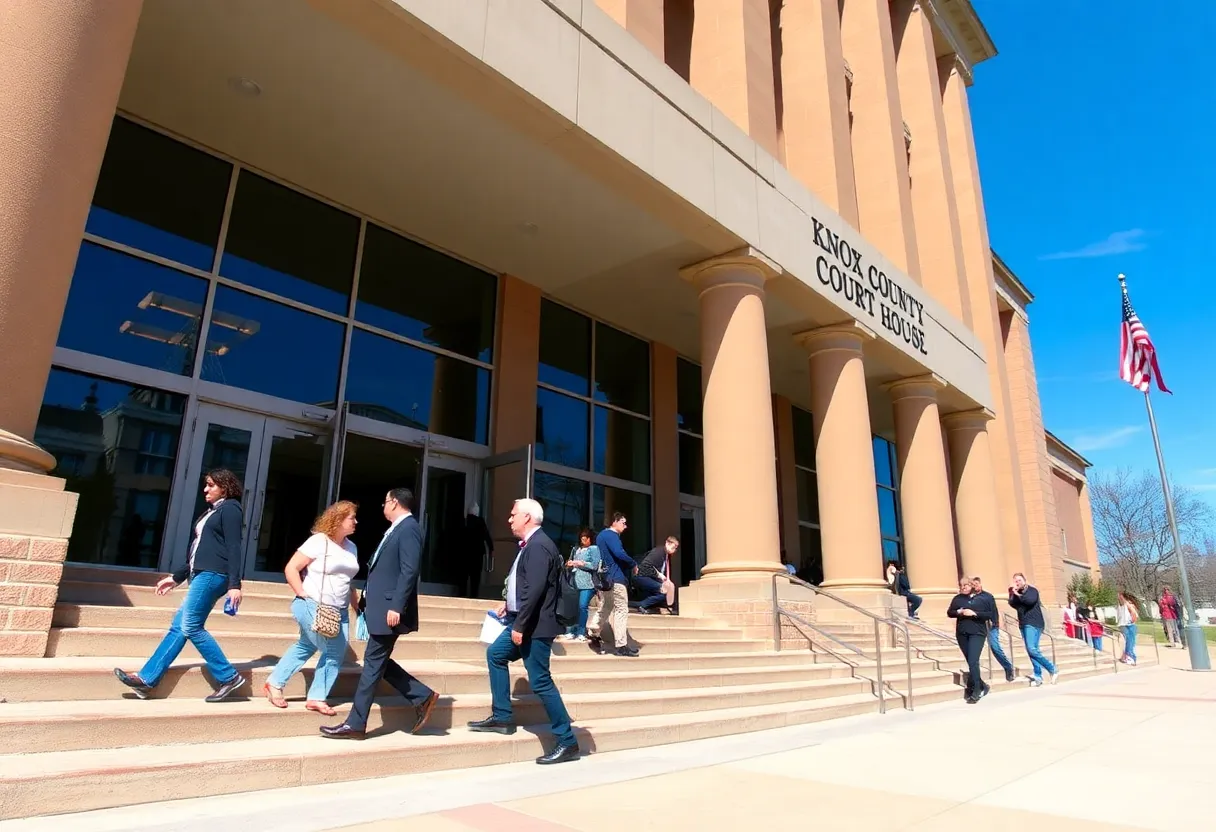 Exterior view of Knox County Courthouse
