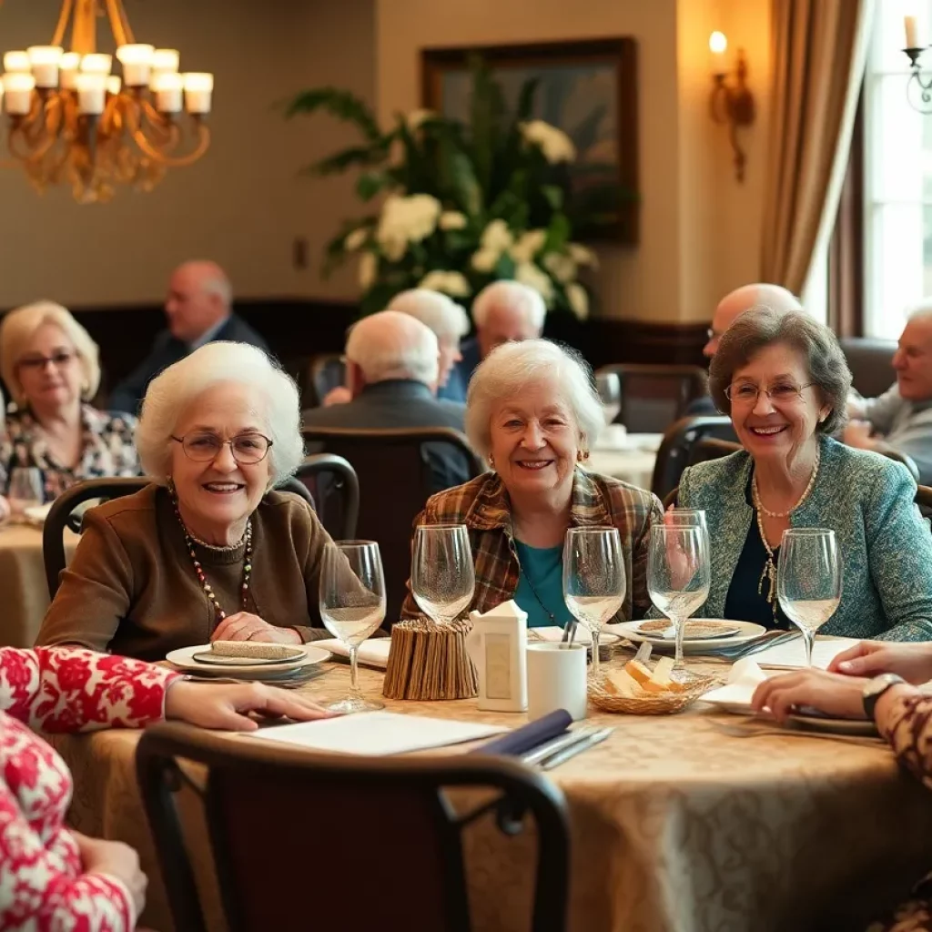 Gathering of retired educators at Knox County Luncheon