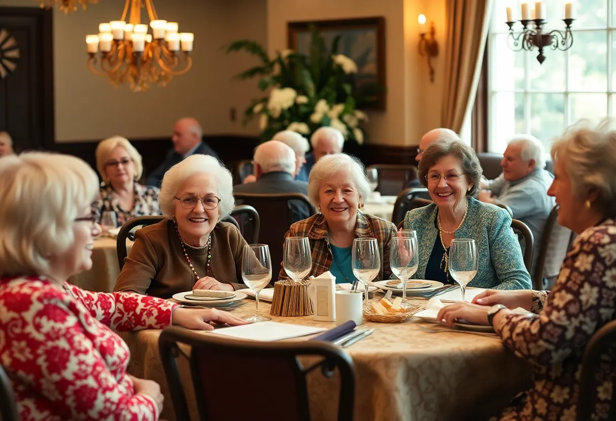 Gathering of retired educators at Knox County Luncheon