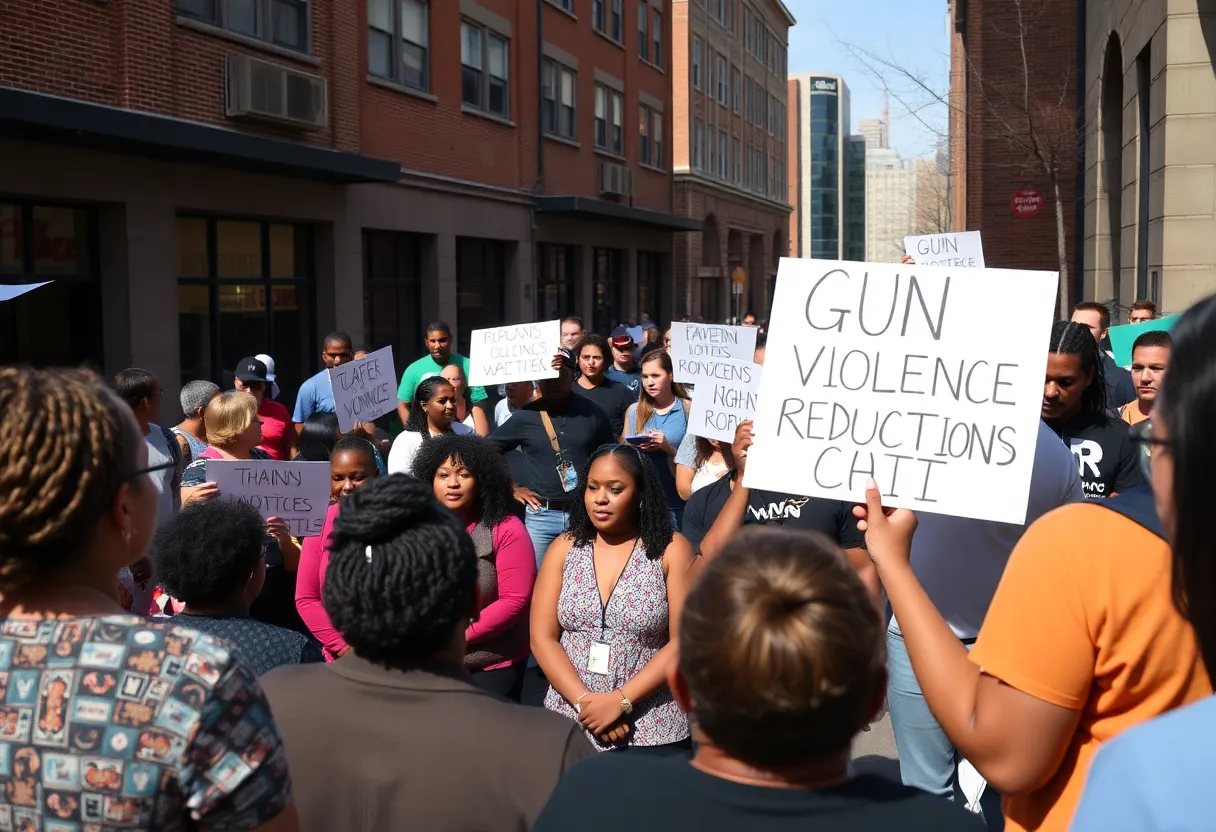 Community members discussing gun violence reduction strategies in Knoxville