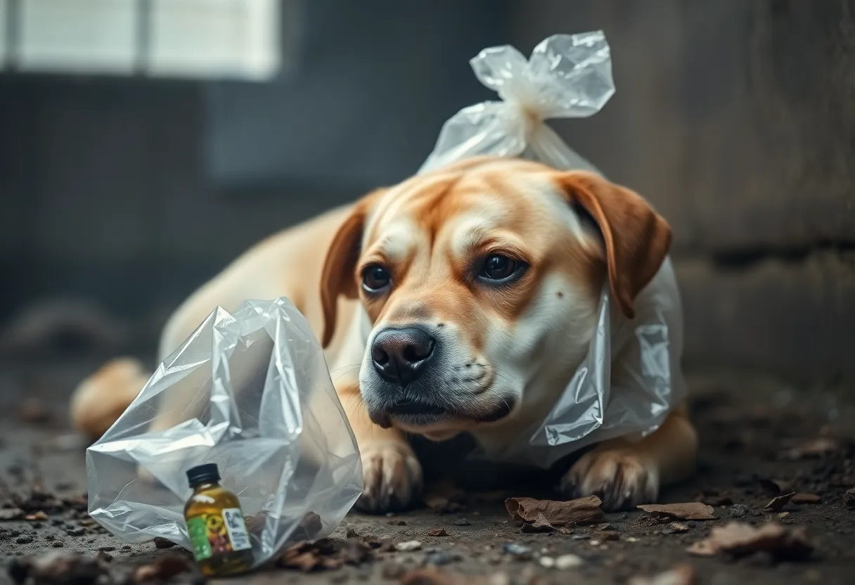 Image depicting the seriousness of a dog cruelty case.