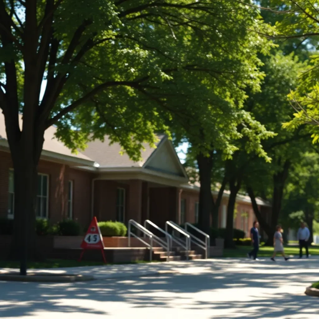 A Knoxville school campus emphasizing safety