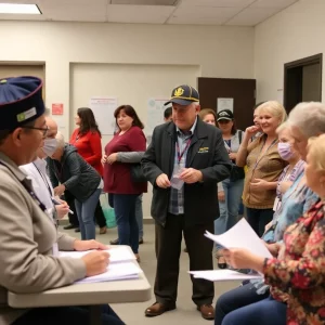 Veterans participating in a healthcare event