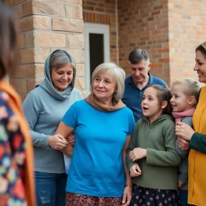 Ukrainian refugee families receiving community support in Knoxville.