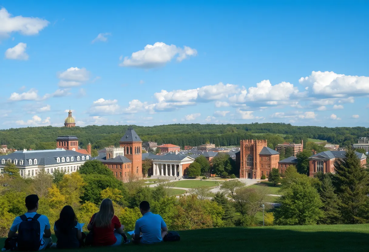 Students on University of Tennessee campus amidst funding cuts