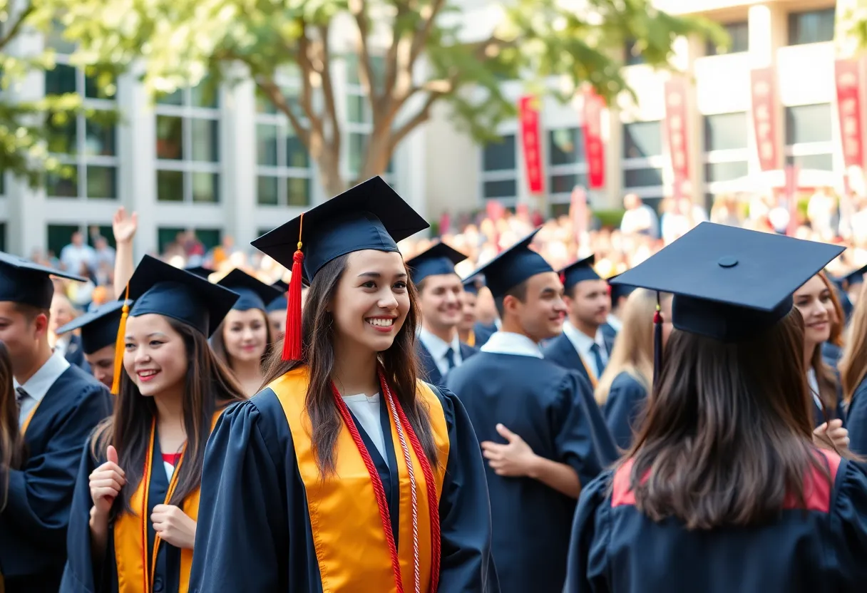 Graduation ceremony at the University of Tennessee