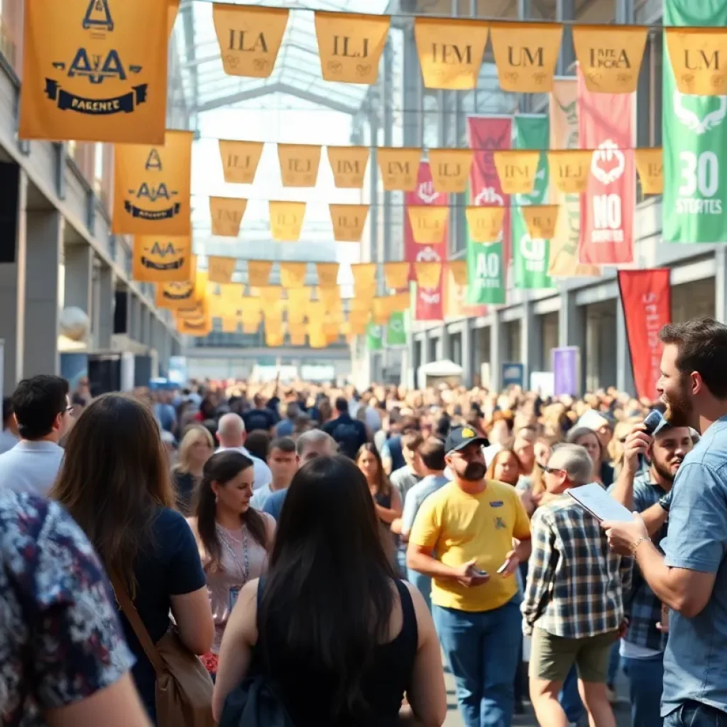 A lively scene from the 865 Fest in Knoxville with entrepreneurs and audience members