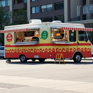 Dulcie's Cafe food truck with security measures
