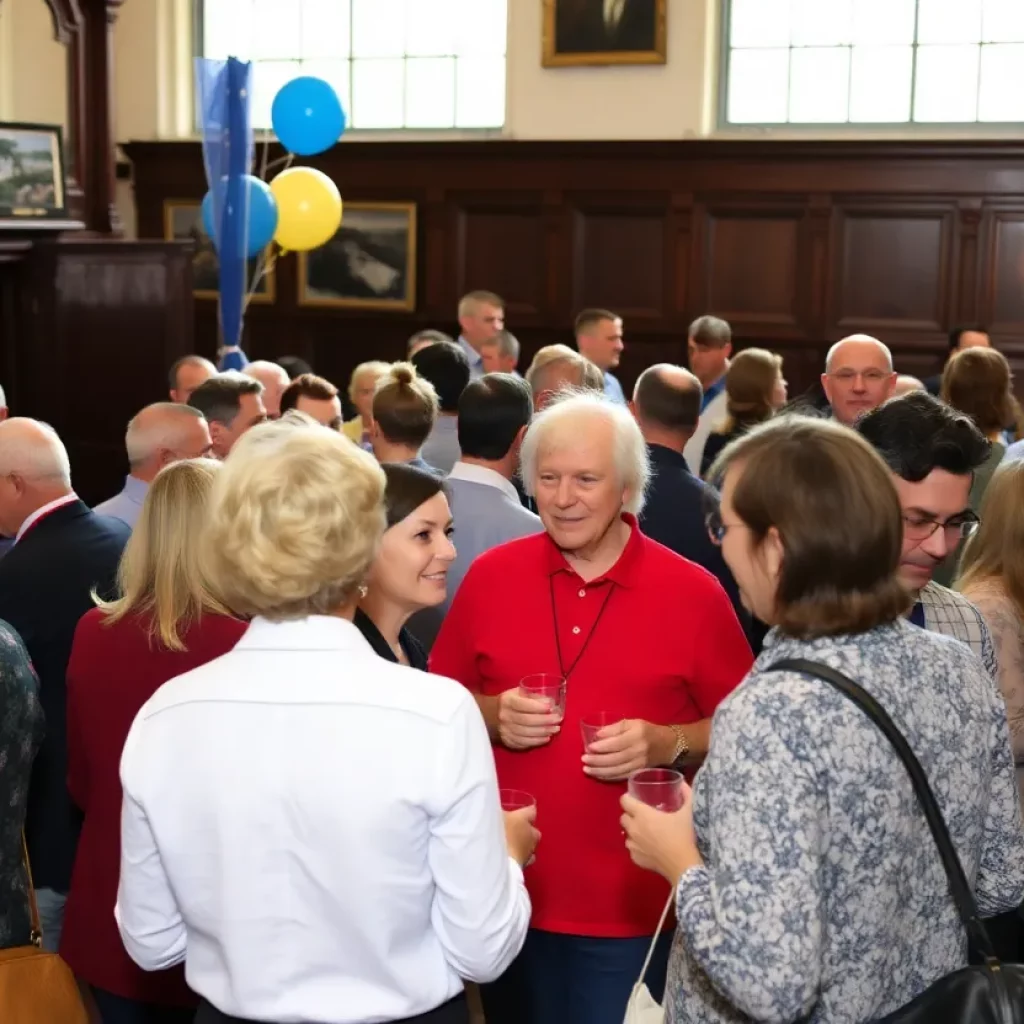Attendees celebrating InsideofKnoxville's 15th anniversary at The Arcade Building