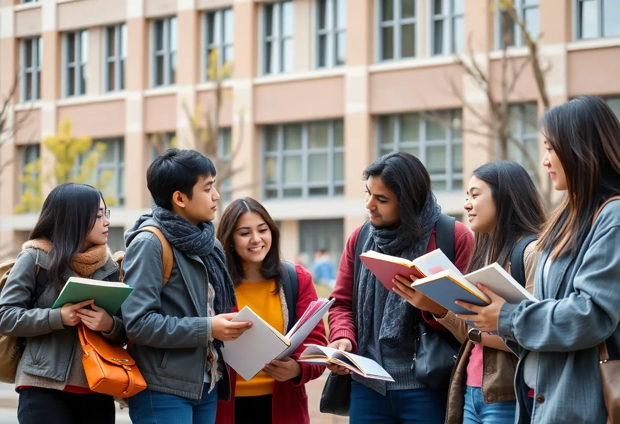 Diverse international students at University of Tennessee Knoxville
