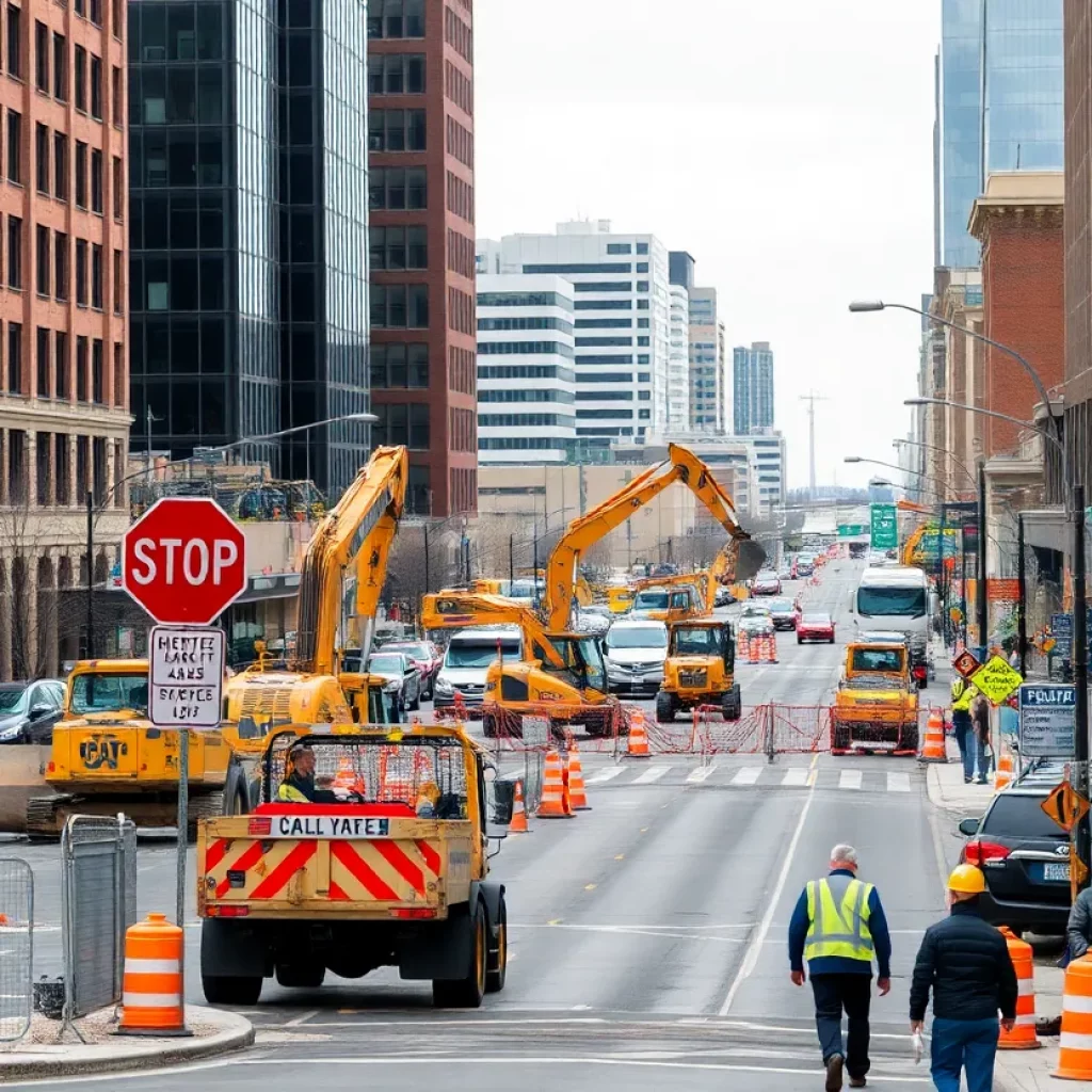 Construction work in Knoxville affecting traffic
