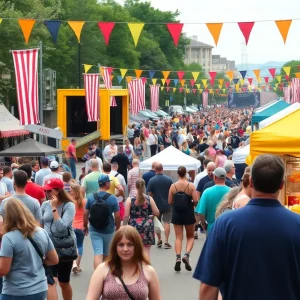 Vibrant scene from Knoxville's festivals and community events