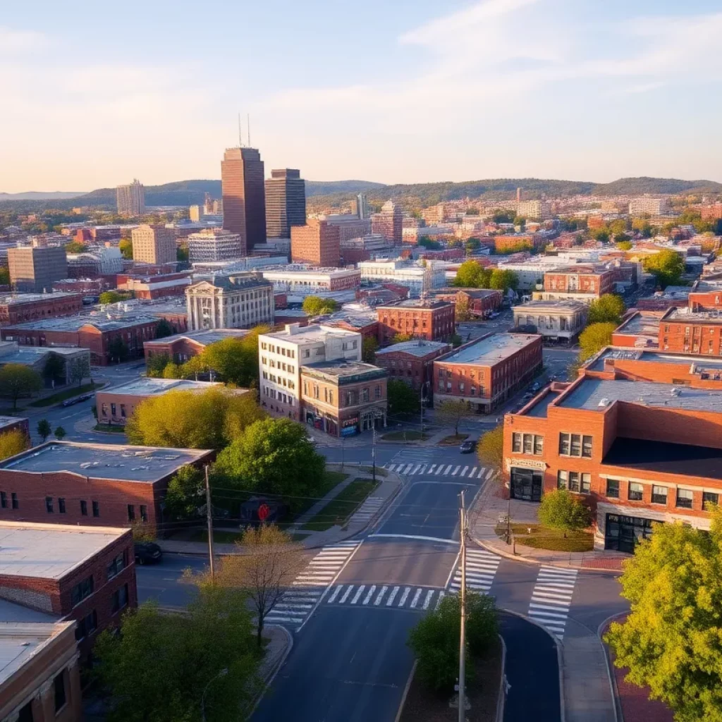 Urban landscape of Knoxville, illustrating community growth and development.