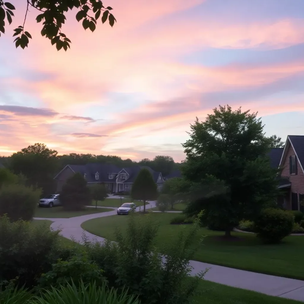 Pesticide spraying in a Knoxville neighborhood to control mosquito population