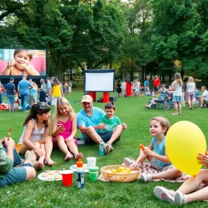 Families enjoying summer activities in Knoxville parks