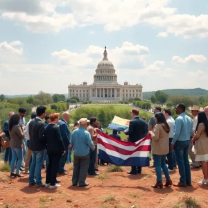 Symbolic representation of a new political party in America