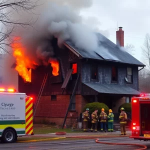 House damaged by fire in Knoxville