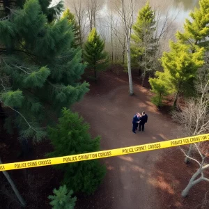 Police investigation scene in Binley Woods related to missing person case