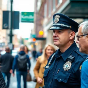 Knoxville Police Officers interacting with the community