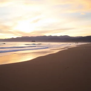 Serene sunset view of Malibu beach, symbolizing remembrance.