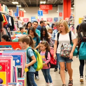 Families shopping during Tennessee school tax-free weekend