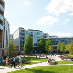 Newly built residence halls at UT Knoxville and UTC showcasing modern architecture.