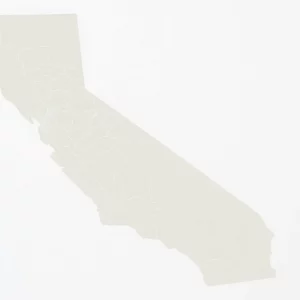 Map highlighting California's congressional districts and proposed redistricting changes