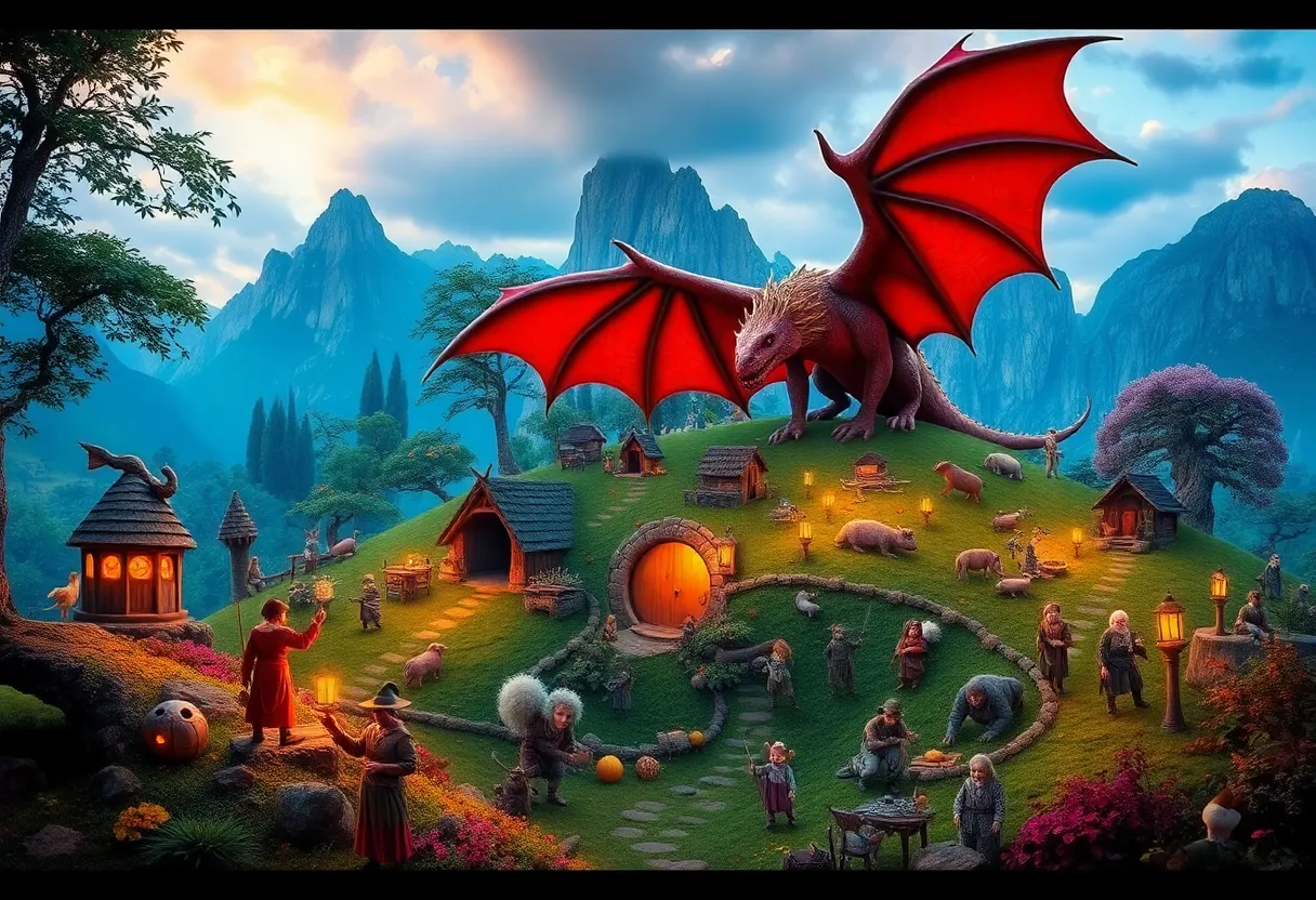 Scene from The Hobbit at Knoxville Children's Theatre