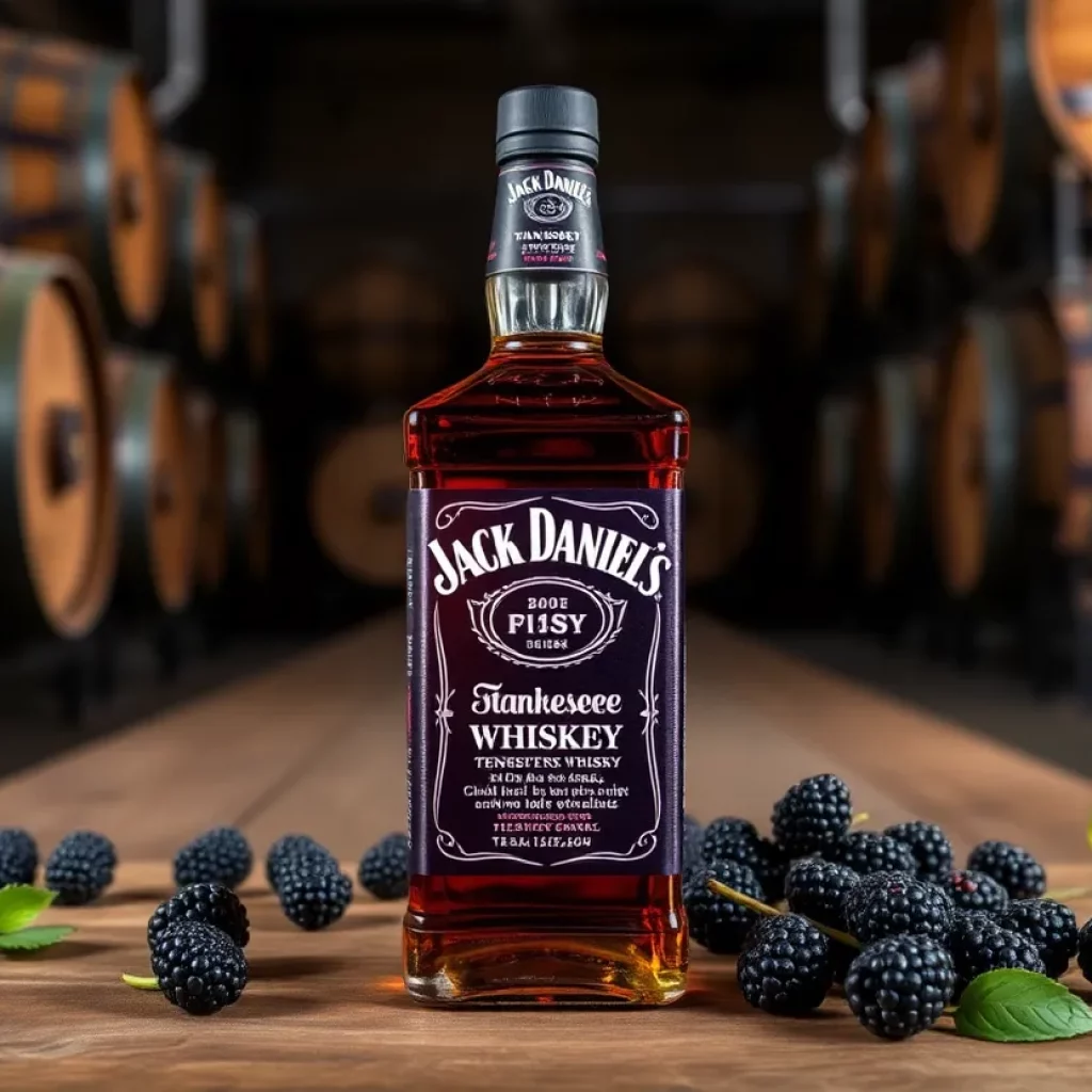 Jack Daniel's Tennessee Blackberry Whiskey Bottle