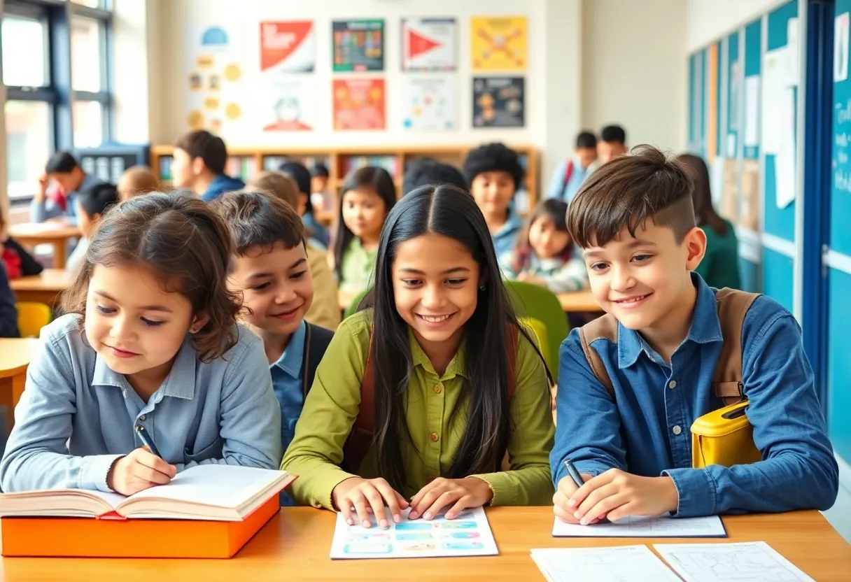 Students of Knox County Schools engaged in classroom activities.
