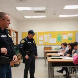 Students and security personnel at Knox County Schools