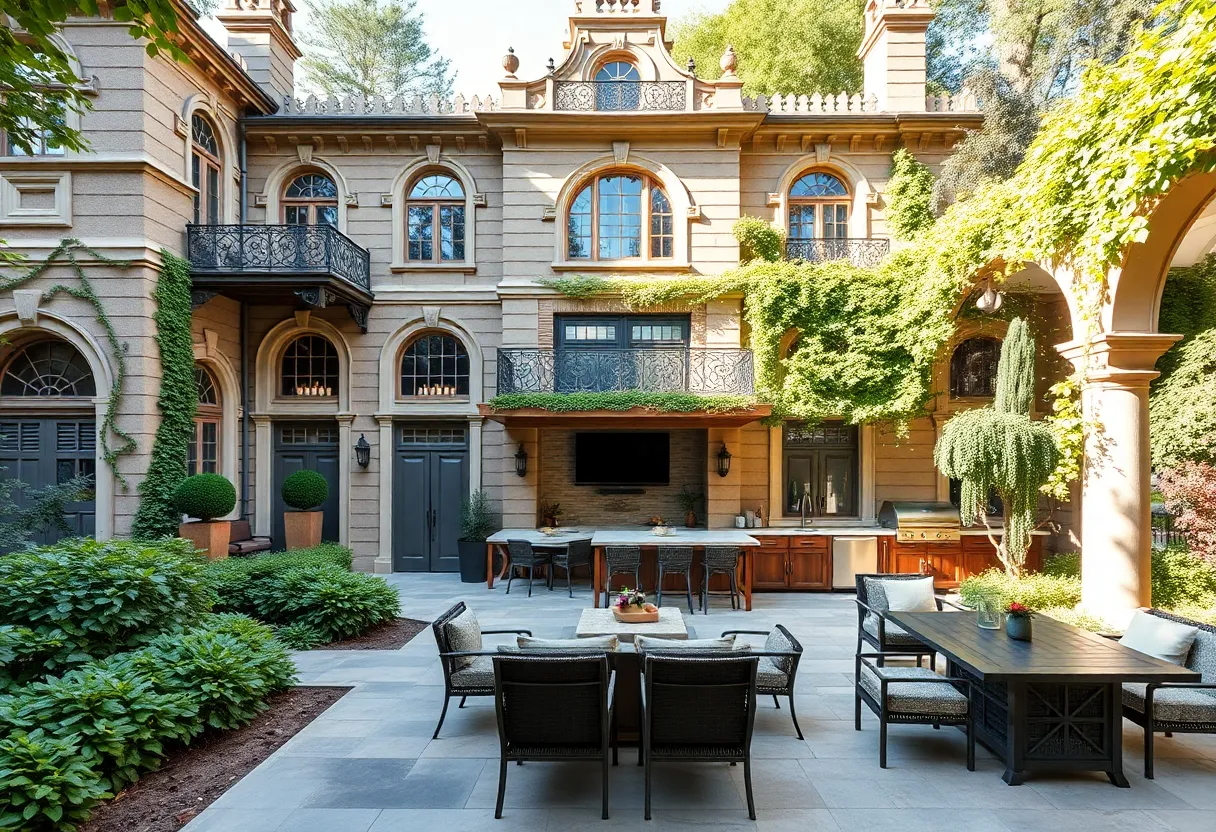 Exterior view of the Lou-Mar House showcasing its historic architecture