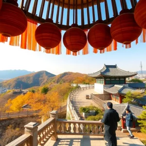 Scenic view of South Korea promoting tourism for Chinese travelers