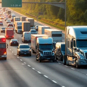 Heavy traffic and accidents on I-640 in Knoxville