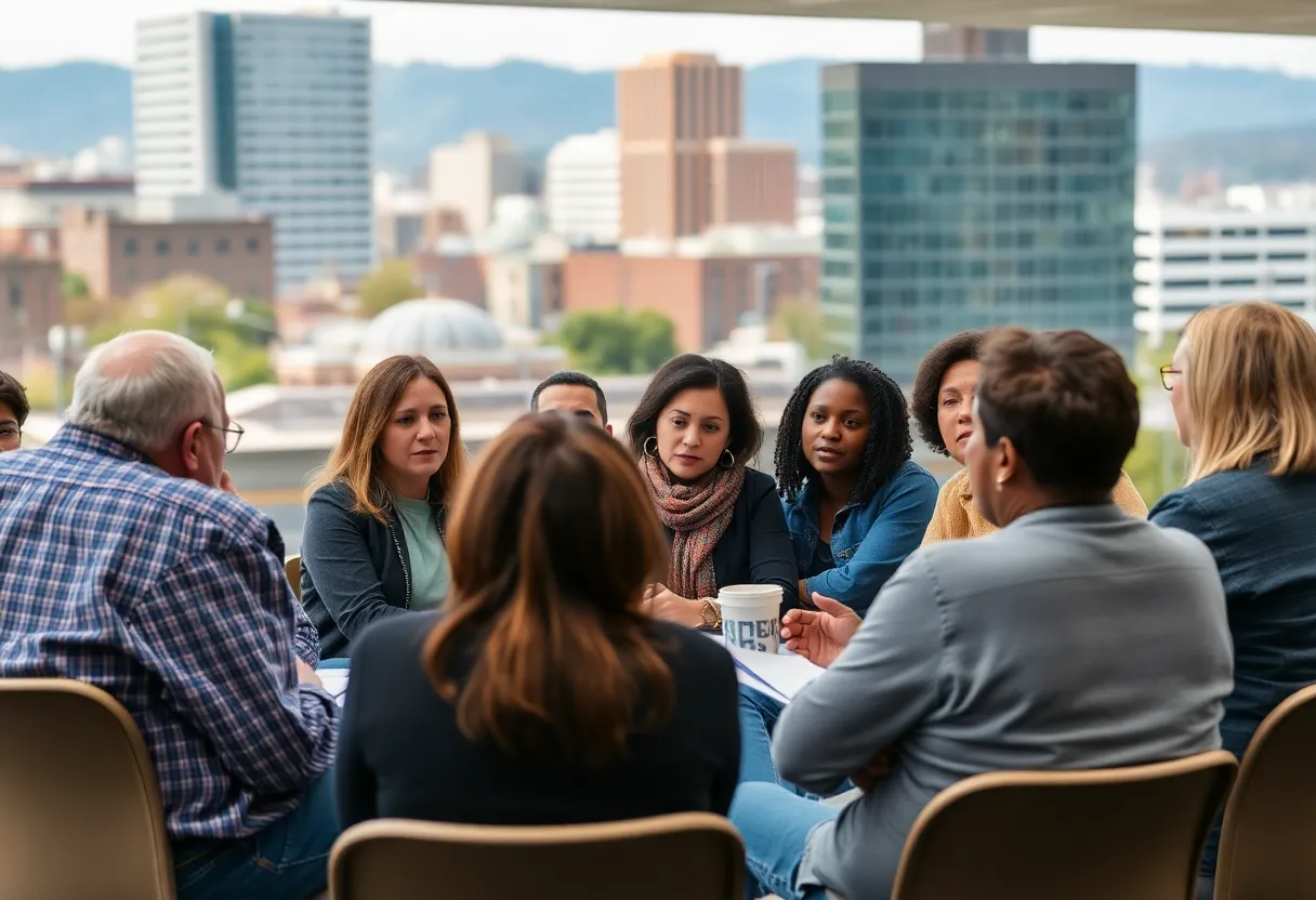 Community meeting addressing homelessness issues in Knoxville