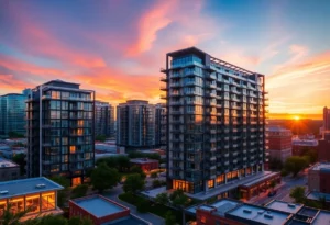 Luxury condominium complex The Delaney Building in Knoxville
