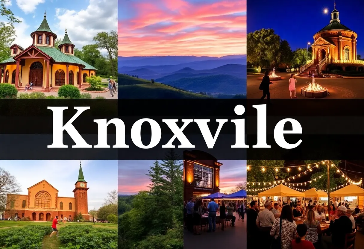 Families exploring various activities in Knoxville