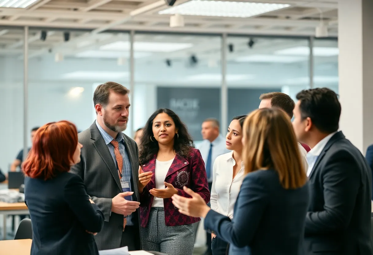 Abstract representation of free speech in the workplace