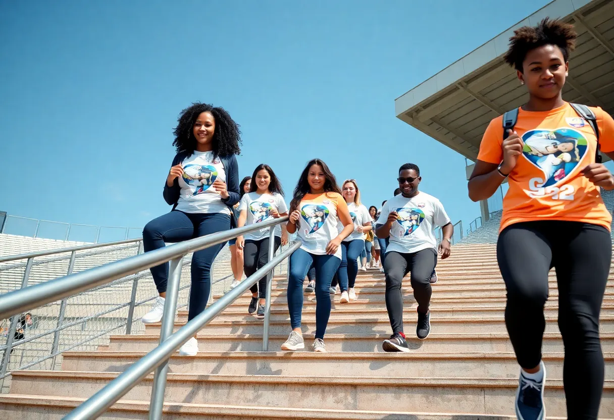 Participants of the Knoxville 9/11 Memorial Stair Climb