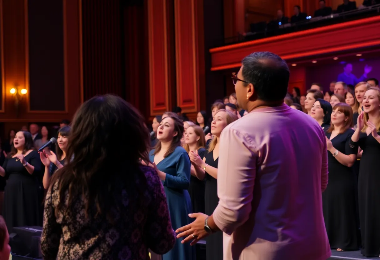 Knoxville Choral Society performing at the Tennessee Theatre