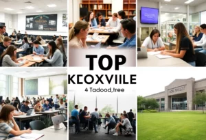 Students from Knoxville high schools engaging in educational activities.