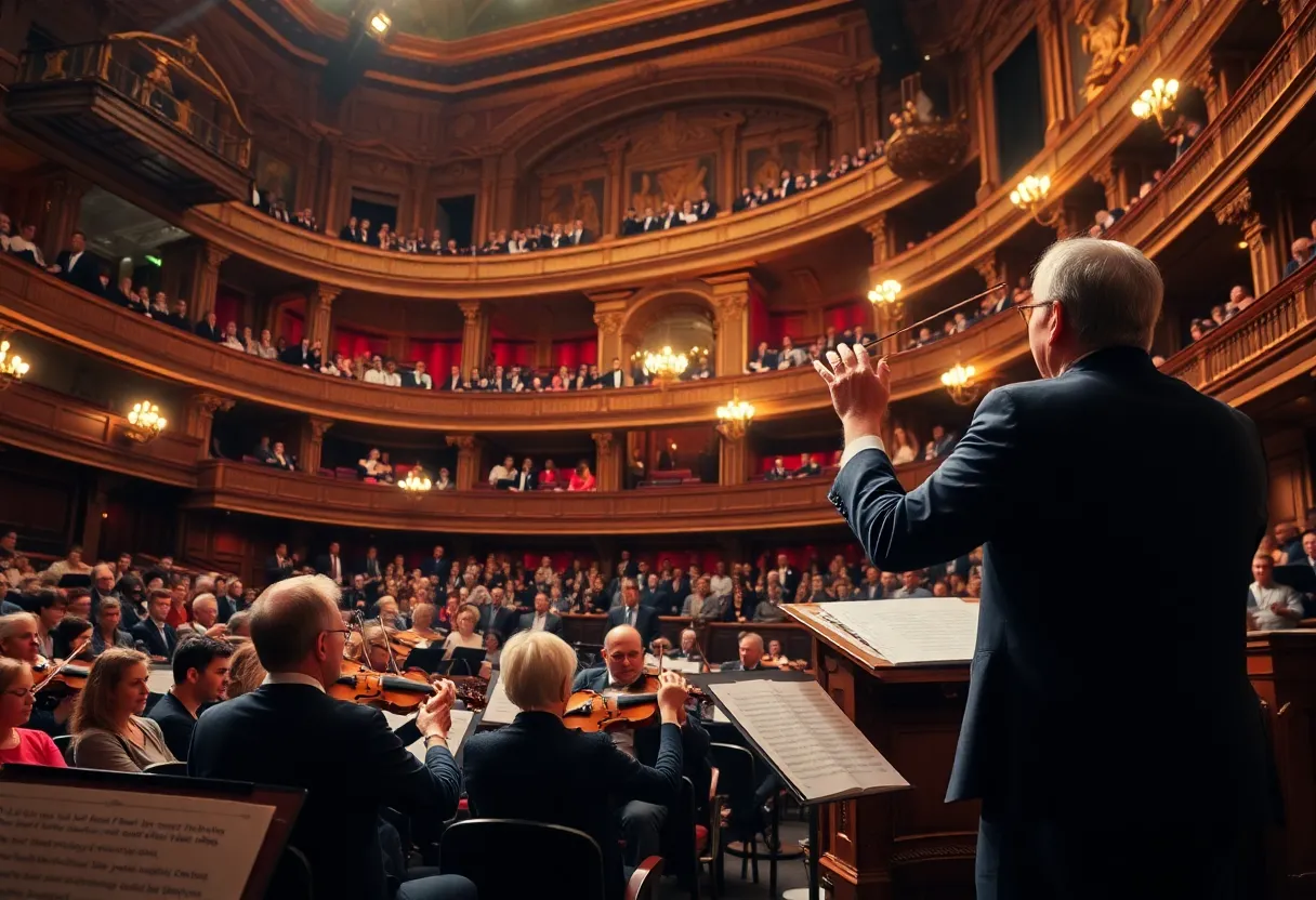 Audience enjoying a concert by the Knoxville Symphony Orchestra at Tennessee Theatre