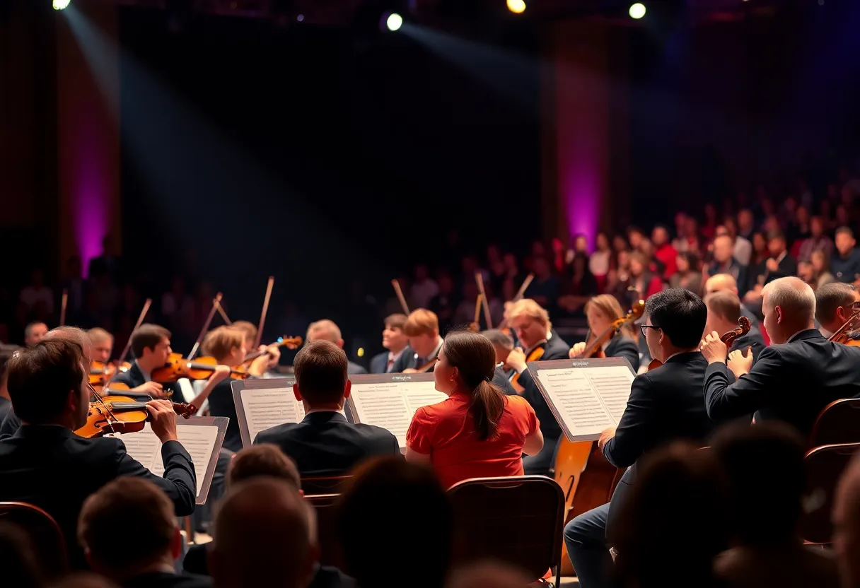 Orchestra performing Beethoven's Ninth Symphony in Knoxville