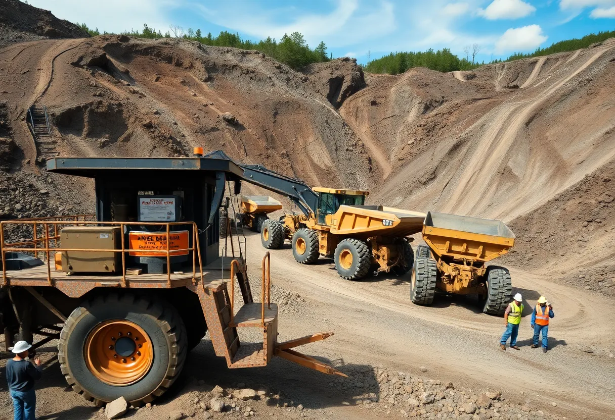 Workers at a zinc mining operation in East Tennessee