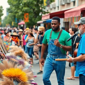 Crowd enjoying the Third Thursday Celebration of the Arts in Maryville