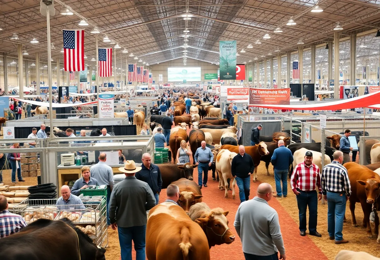 Northeast Tennessee Beef Expo event with attendees and vendors