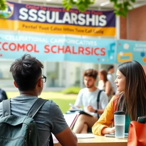 Students celebrating the Peyton Manning Scholarship announcement at UT Knoxville