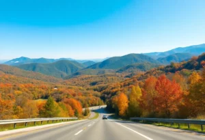Breathtaking scenic drive in Tennessee with panoramic views of the Smoky Mountains